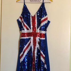 Sequin Union Jack Dress